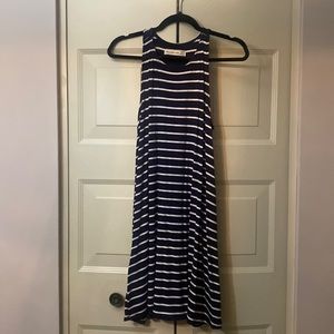 Navy & White Stripe Swing Dress